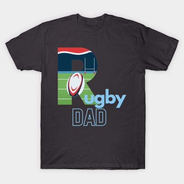 Rugby dad T-Shirt by Sport-tees by Marino's